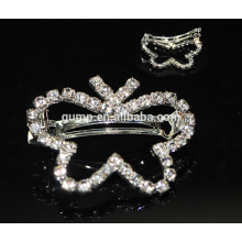 Серебряный Rhinestone Hairclip Аксессуары для волос Блеск Crystal Barrette